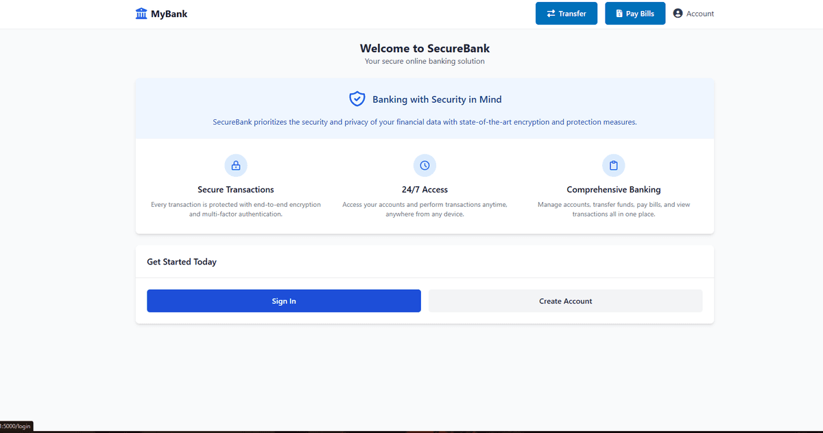 Flask Bank App