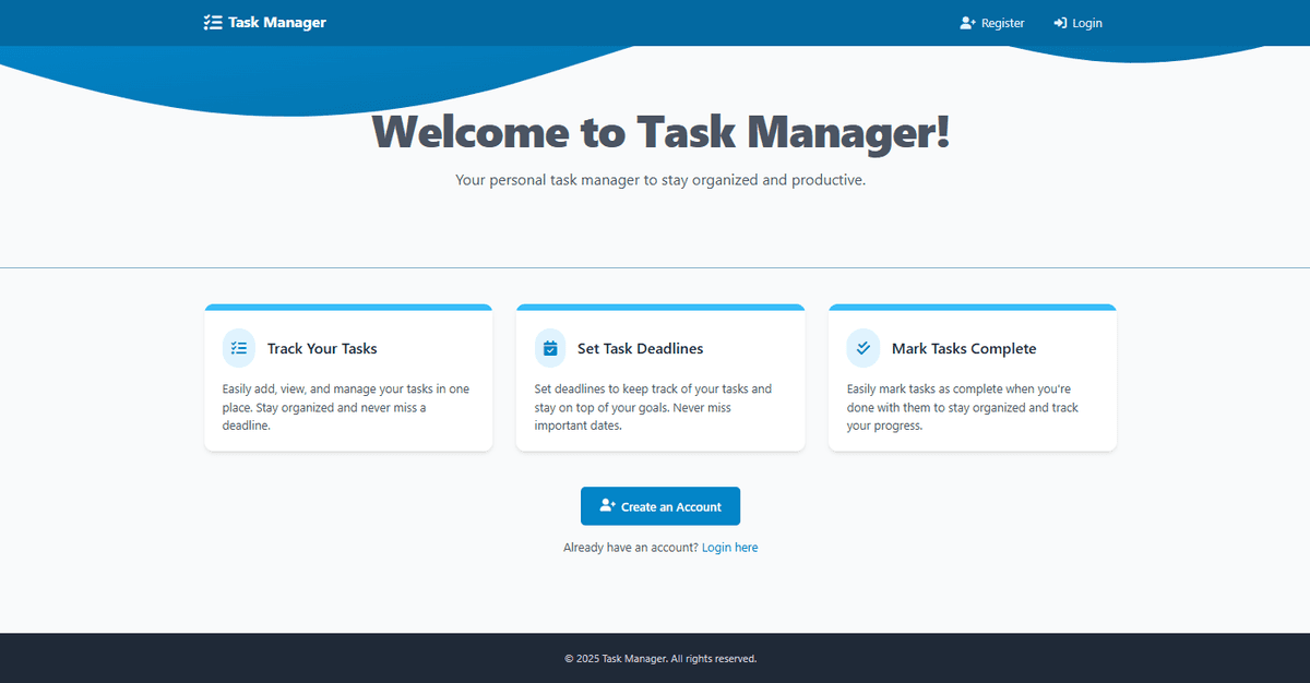 Task Manager – Flask + TailwindCSS (GUI Version)